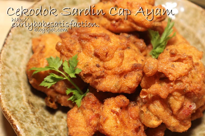 Curlybabe's Satisfaction: Cekodok Sardin Cap Ayam