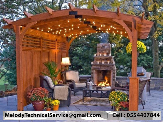 Wooden Pergola Pictures in Dubai