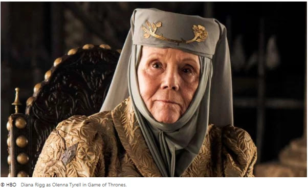 Game of Thrones Stars mourns the death of Diana Rigg, the show's 'true queen'