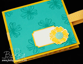 Tag a Bag Gift Bag Baggie Book with Flower Shop Stamped Decoration by Stampin' Up! Demonstrator Bekka Prideaux for her team meeting - find out more about it here - there is a tutorial on its way too!