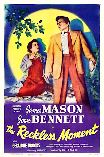 THE RECKLESS MOMENT. Cartel One Sheet: 69 x 104 cms. Estados Unidos. ALMAS DESNUDAS. The Reckless Moment. 1949. Estados Unidos. Dirección: Max Ophüls. Reparto: James Mason, Joan Bennett, Geraldine Brooks, Henry O'Neill, Shepperd Strudwick, David Bair, Roy Roberts.