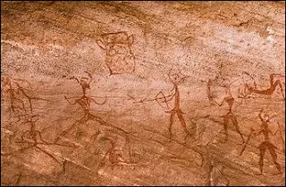 Messages through cave paintings