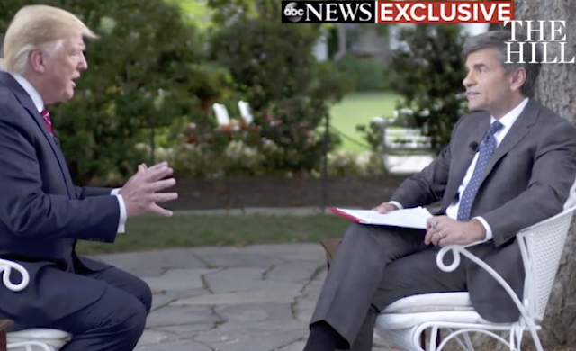 Trump in testy exchange with Stephanopoulos: 'You're being a little wise guy