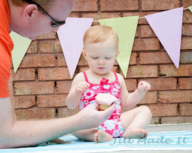 One Year Old Birthday Party:  Unenthusiastic Cake Smash