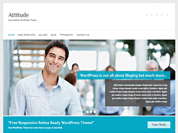 Download Gratis Attitude Wordpress theme , News , Blog