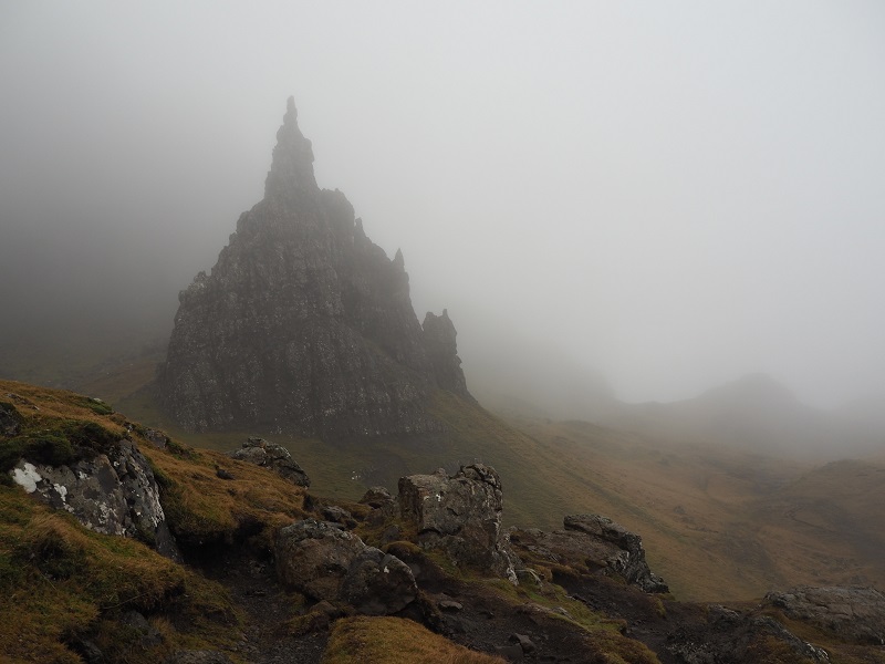 Old Man of Storr in the fog
