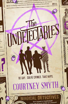 book cover of humorous fantasy novel The Undetectables by Courtney Smyth
