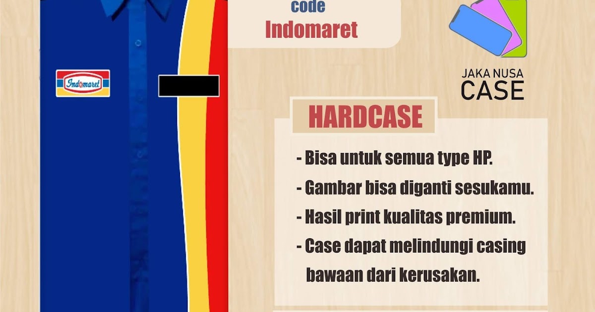 Jual Casing HP Profesi Gambar Seragam Kerja Indomaret 
