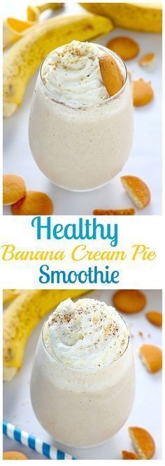 Healthy Banana Cream Pie Smoothie