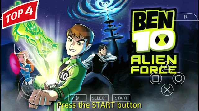 أفضل 4 ألعاب  بن تن Ben 10 رهيبة ( بدون فك الضغط ) لمحاكي PPSSPP للاندرويد 2018