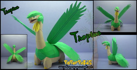 Pokemon Tropius Paper Model