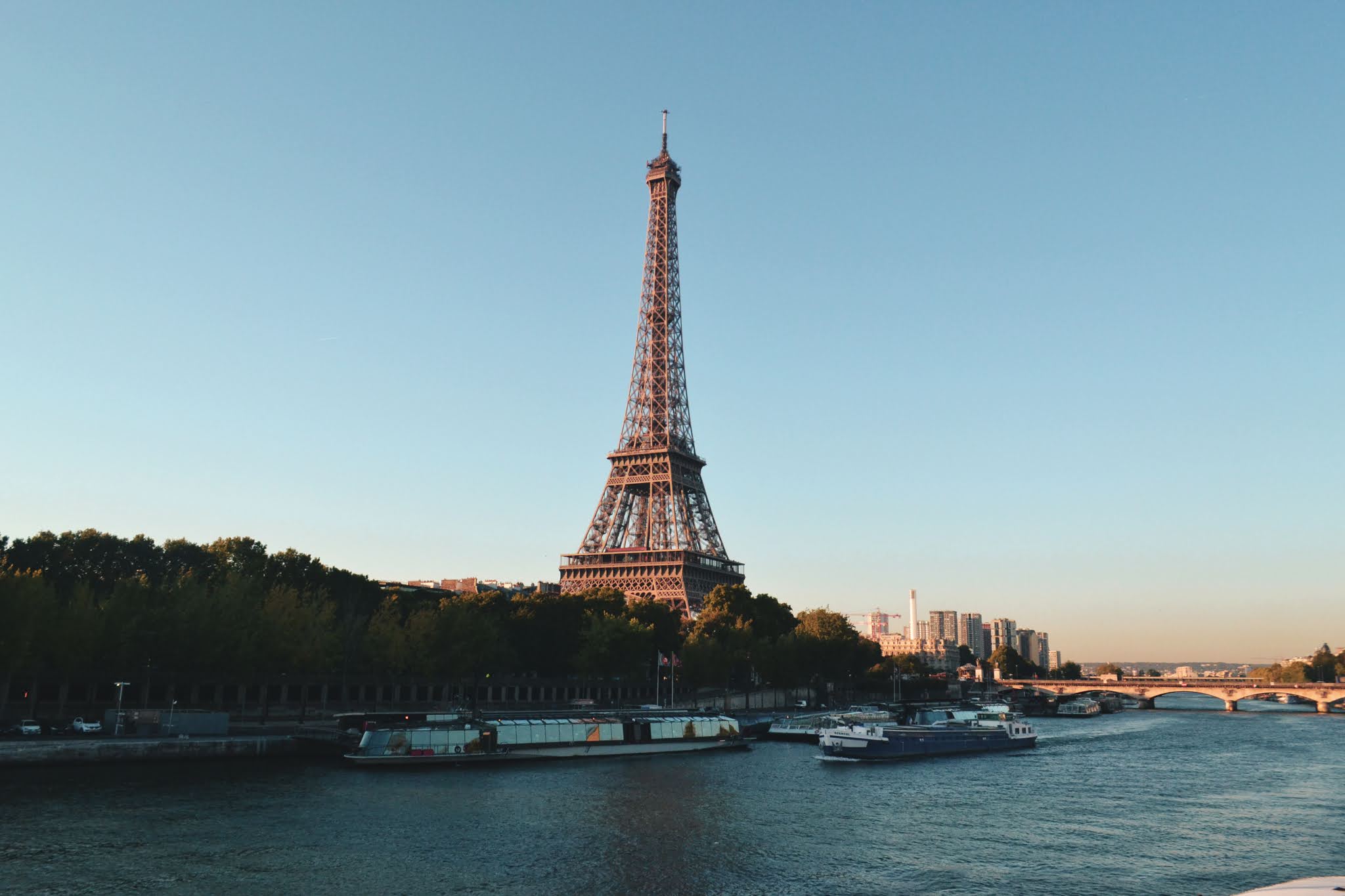 Panoramic View Of Beautiful Eiffel Tower