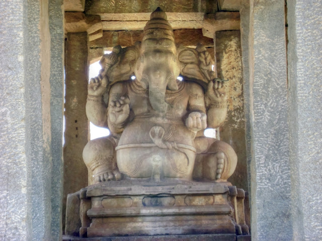 Sasive Kallu Ganesha Ancient Indian temple architecture -Hampi Pick, Pack, Go