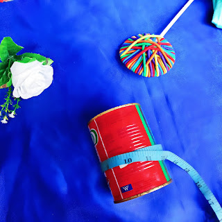 DIY fabric covered Tin can