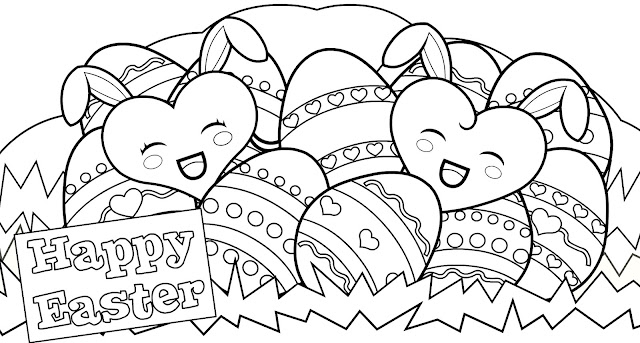 Happy Easter Coloring Pages Printable