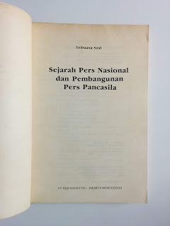 Sejarah Pers Nasional Dan Pembangunan Pers Pancasila