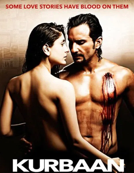 kareena kapoor backless kurbaan bold controversial bollywood movie poster