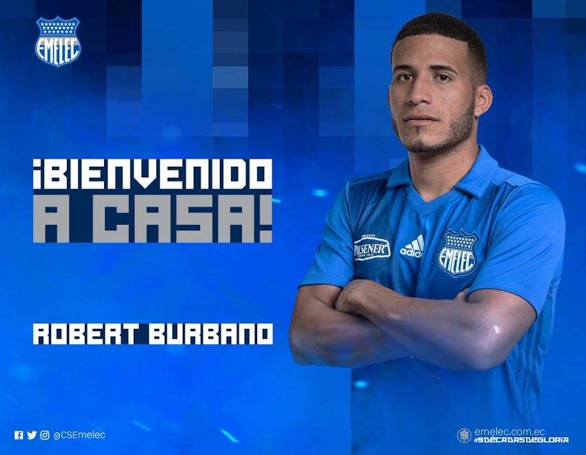 Robert Burbano regresa a Emelec para el 2020