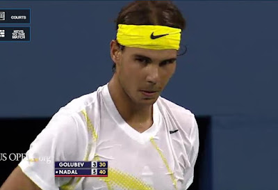 Rafael Nadal US Open yellow black photos pictures images screencaps