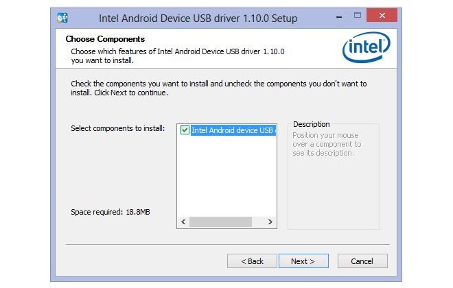 Install Intel Android USB Driver 3