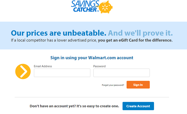 savings from Walmart
