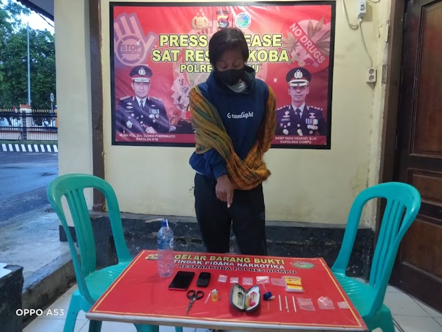 Wanita PNS Kuasai Shabu 1,84 Gram Diringkus Tim Bravo Tambora Polres Dompu