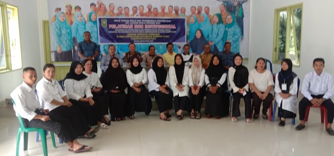 Ketua DPD Partai Golkar Rohul H.Sariantoni SH, Adakan Pelatihan Staf Desa ,Hadirkan Tim Pelatih Dari Disparbud Dan Disnakertrans Provinsi Riau