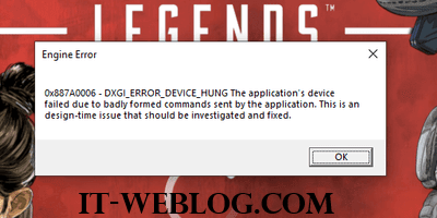 √1000以上 dxgi error device hung amd apex 192450-Dxgi error device hung apex amd