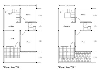 Gambar Denah Rumah Sederhana KPR -05