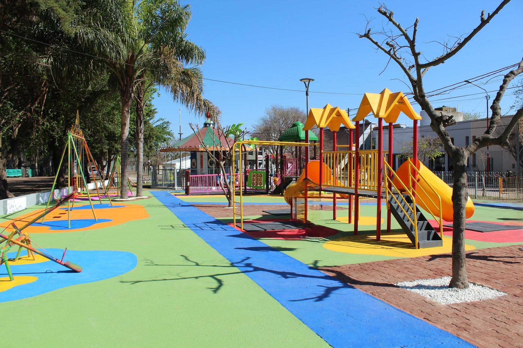 Un niño se accidentó en el parque del Paseo de la Hermandad