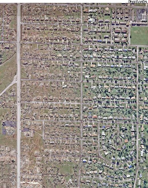 Foto Kota Joplin Rata Dengan Tanah Setelah Dihantam Badai Tornado Mematikan - FaceLeakz