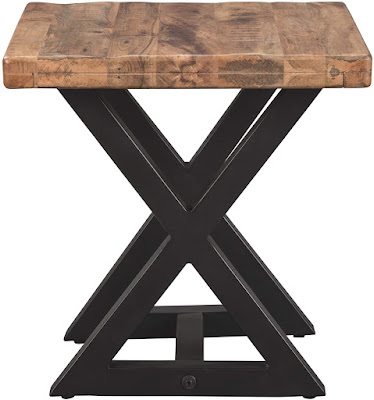 Trendy End Table with Modern Industrial Style Design