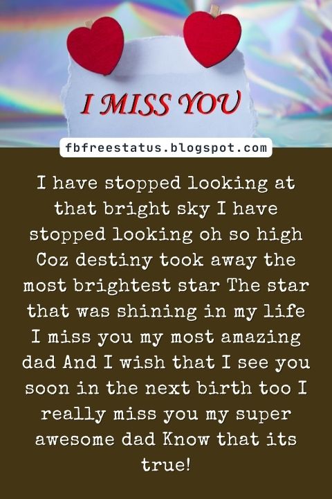 Missing You Messages for Father