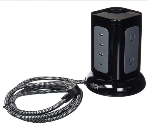 Tripp Lite Surge Protector Tower 6-Outlet 3X USB-A 1x USB C