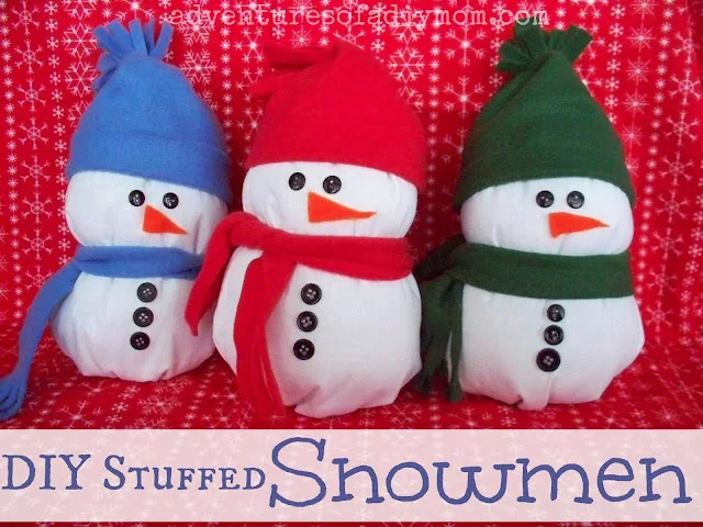 diy stuffed snowmen