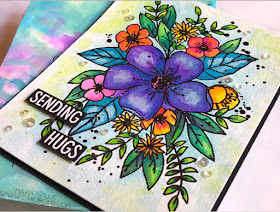 #cardbomb, #mariawillis, #card, #concord&9th, #flower, #watercolor, #distressinks, #distressoxides, #timholtz, #stamp, #ink, #paper, #papercraft, #papercrafting, #cardmaking, #handmade, #diy, #craft, #create, #art, 