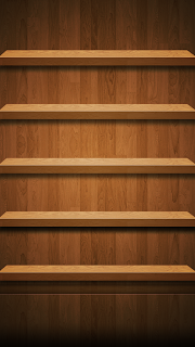 Free Download Wood Shelf HD iPhone 5 Wallpapers