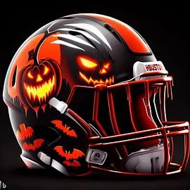 Houston Cougars halloween concept football helmet
