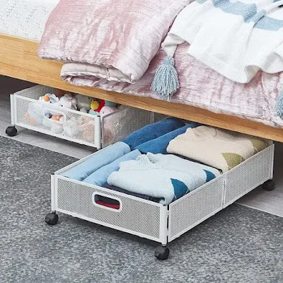 HYSEYY Under Bed Storage with Wheels