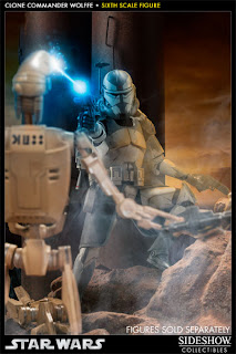 Sideshow Collectibles 1/6 Scale Star Wars Clone Wars Commander Wolffe Figure