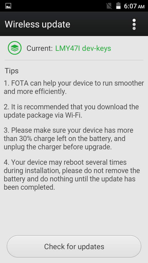 Primo F6 OTA Update