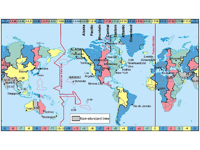 time zone map with times. have their own time zones;