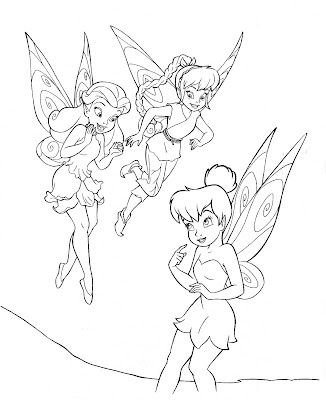 tinkerbell coloring pages