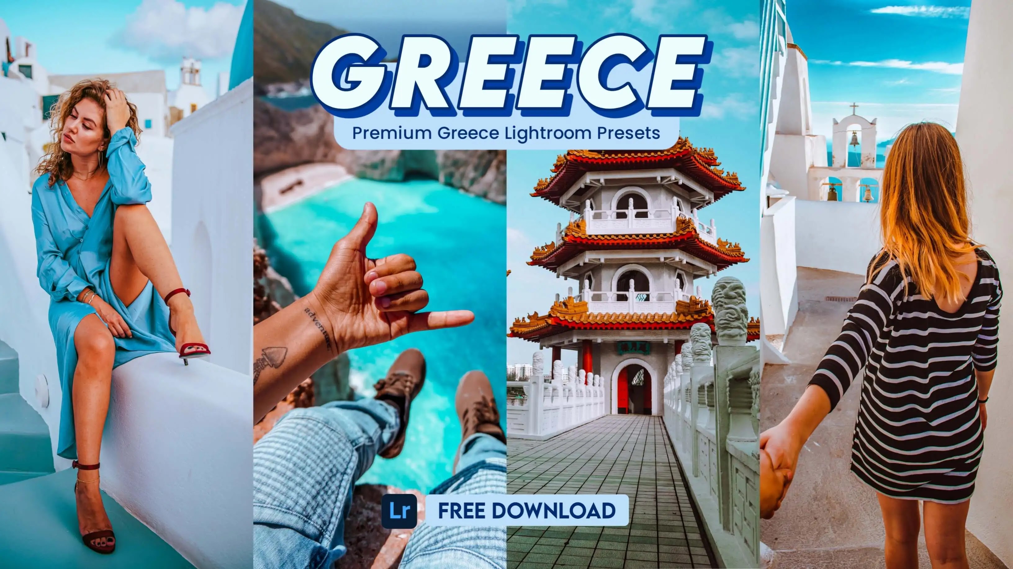 Greece Travel Lightroom Presets FREE Download, Free Greece Mobile & Desktop Lightroom Presets, Download Greece Vacation Preset, Free Lightroom Presets, Amman Lightroom Presets, Amman Free Presets, Amman Lightroom Filters