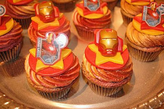 Cupcakes Iron Man, parte 1