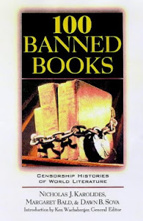 Book cover: 100 Banned Books