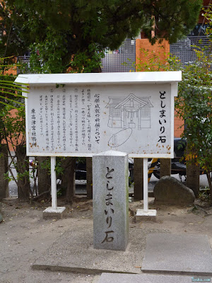 東高津宮としまいり石