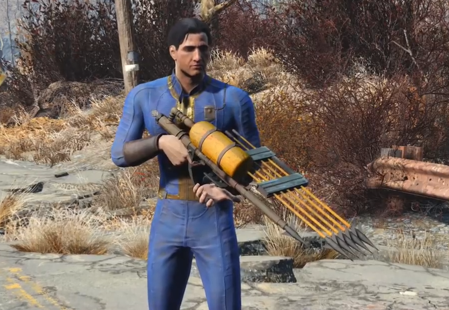 Fallout 4 Harpoon Gun Discovered By Modder