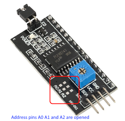 PCF8574T I2C LCD Example with Arduino Uno