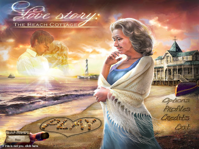 Love Story: The Beach Cottage Main Menu